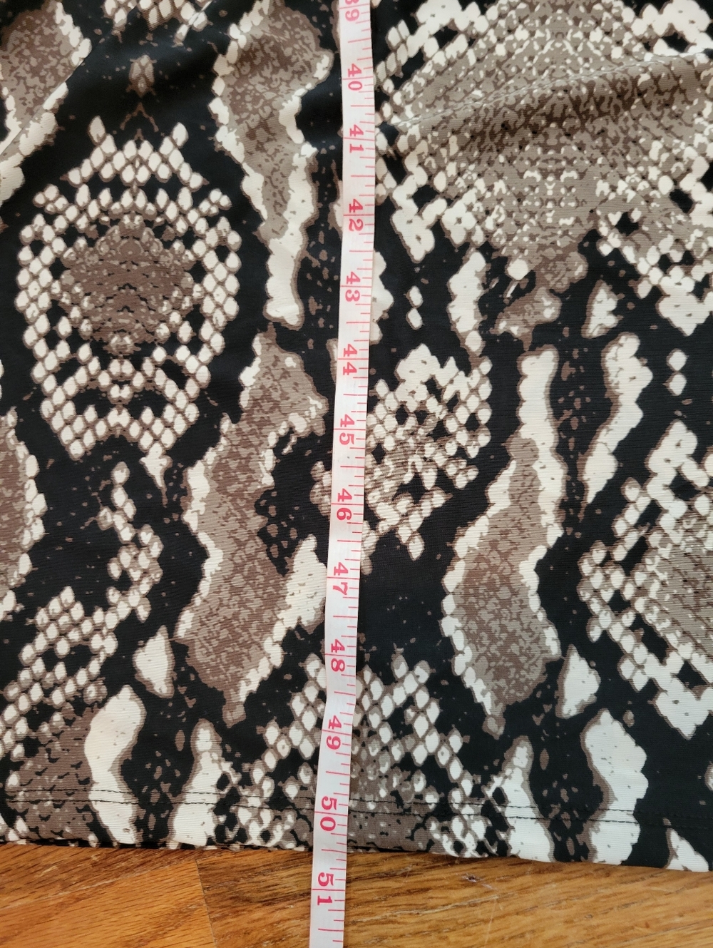 Blooming Rose Strapless Snake Print Maxi Dress in Brown and Black - Picture 14 of 15